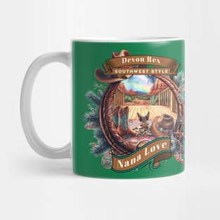 Southwest Sedona Country Cat Nana Love 3FD Mug